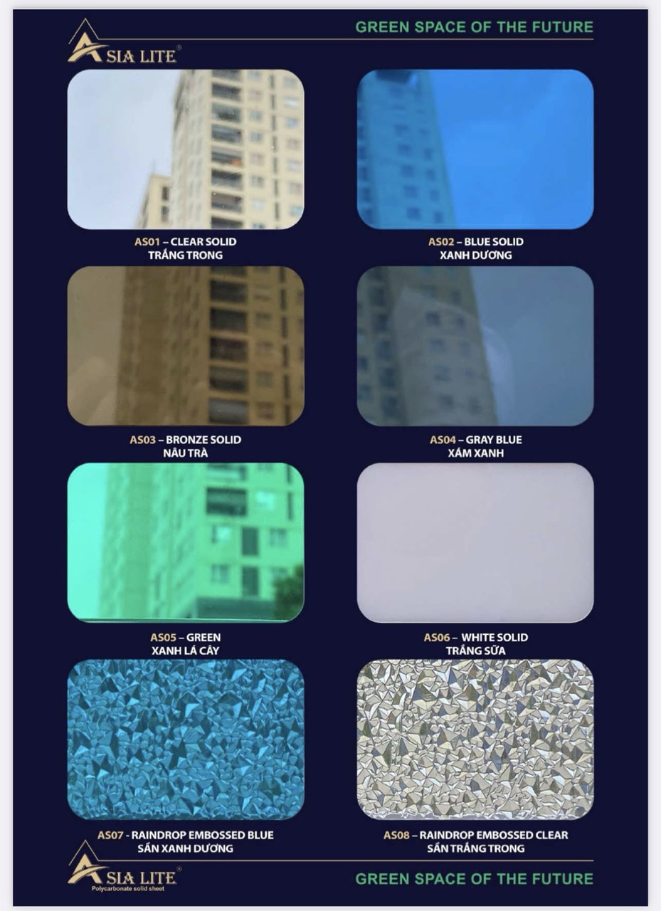 TẤM POLYCARBONATE ĐẶC RUỘT